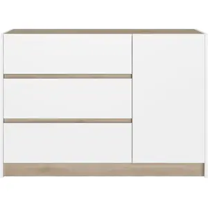 Commode 3 tiroirs décor bois Palerme CAMIF  Bois pas cher