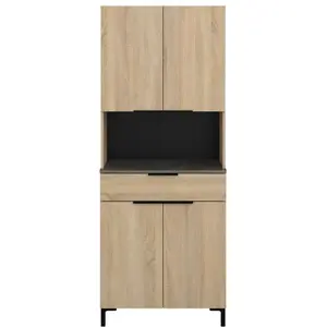Buffet de cuisine bois clair FUMAY pas cher