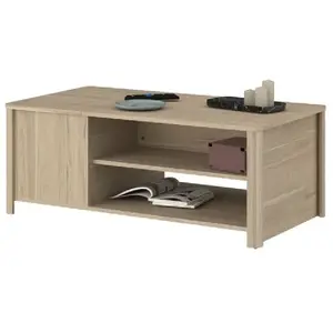 Comparateur de prix : Parisot Table basse avec coffre de rangement WENDY imitation chêne