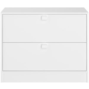 COMMODE 2 TIROIRS BLANCHE SOPHIA pas cher