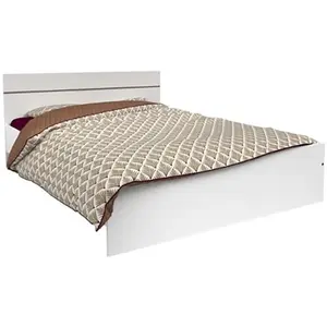 Comparateur de prix : Parisot BOSTON Lit adulte contemporain - Décor blanc - l 140 x L 190 cm
