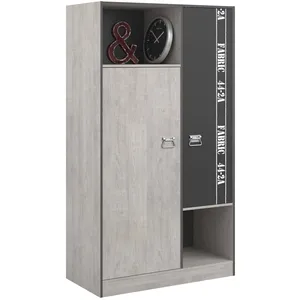 Comparateur de prix : PARISOT Armoire Fabien avec 1 tringle et 3 étagères, réalisée en agglo...