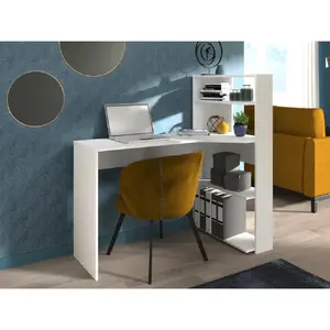 Comparateur de prix : Parisot Bureau droit avec rangement L122cm TWISTER blanc Taille unique