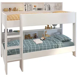 Comparateur de prix : Parisot Lit superposé avec rangement 90x200cm MATEO blanc Taille unique