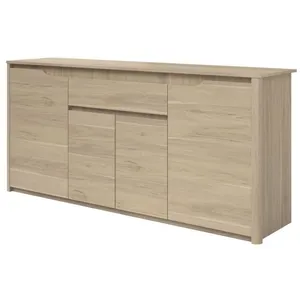 Comparateur de prix : Buffet bas contemporain BETTY - Bois - Chêne - 4 portes et 1 tiroir