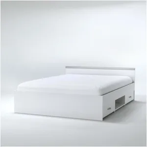 Comparateur de prix : PARISOT ZODIAC Lit adulte 140 x 190 cm - Contemporain - Blanc mat