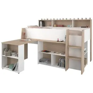 Vipack Funbeds Lit Pompier Superposé Et Rouge MDF Rouge 211 X