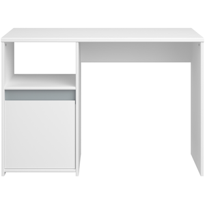 Parisot Bureau 1 porte 1 niche PIROUETTE coloris blanc pas cher