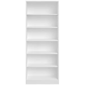 BUT Bibliothèque 5 tablettes MAYENCE Blanc pas cher