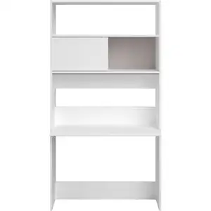 Bibliothèque SOPHIA coloris blanc pas cher