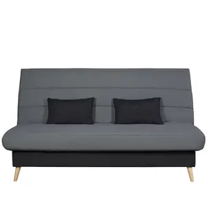 Banquette lit clic clac CELESTE SIMMONS coloris gris pas cher