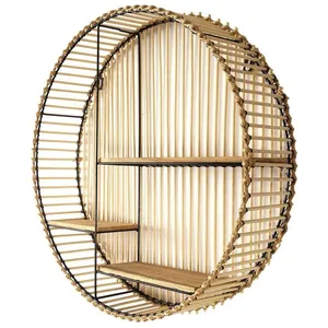 Comparateur de prix : Etagère murale ronde java D53 Autres Beige