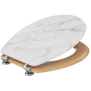 Comparateur de prix : Abattant WC - Lea - Bois Zinc - Universel - Blanc - Dimensions 36x5,5 cm
