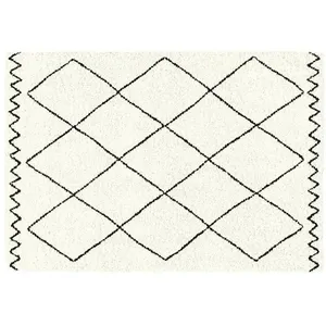 Douceur D'intérieur - Tapis rectangle 60x110 cm Saoura beige pas cher