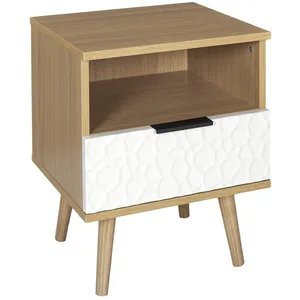 Table de chevet - Autres - Sven - Bois - Blanc - Scandinave - Moderne pas cher