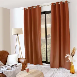 ENJOY HOME Rideau occultant 135x240 Thermique verso polaire terre cuite pas cher