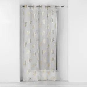 Douceur D'intérieur - Voilage à oeillets 140x240 sable métallisé Sunny... pas cher