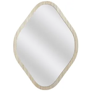 Miroir - Elio - Contour bois losange - 60 cm pas cher