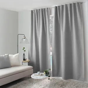 ENJOY HOME Rideau total occultant 140x240 pattes cachées Gris clair pas cher