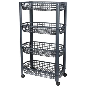 Desserte à roulettes en plastique 4 niveauxVendu parcdiscount