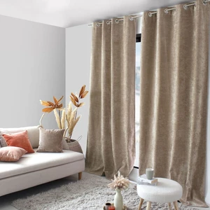 DECORATIE Rideau thermique isolant verso polaire 140x260cm pas cher
