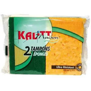 Comparateur de prix : KALITT Lot de 2 éponges ultra résistantes