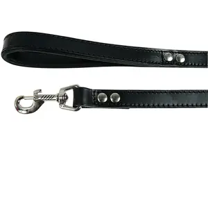 Laisse Chien Zolux Laisse Cuir Bouledogue Noir 1 m pas cher