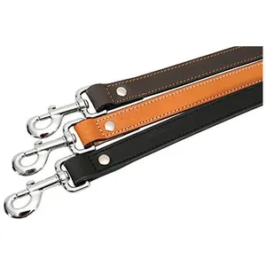 Zolux/laisse En Cuir Double Marron Long 1 M X Larg 2,5 Cm 520225ma pas cher