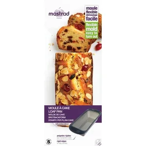 MASTRAD F40514 Moule à cake - Silicone sans bisphenol A - Gris fumé pas cher