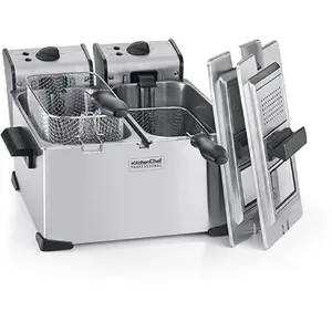 Comparateur de prix : Kitchen Chef Professional KCPFR70X - Friteuse - 7 litres - 4 kWatt