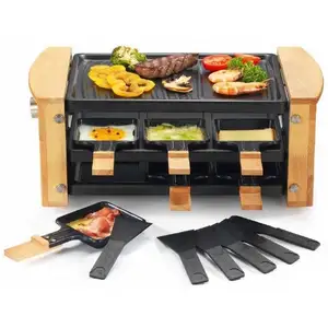 Comparateur de prix : Raclette/grill - KITCHEN CHEF - 6 Personnes - 900W - Finition Bois