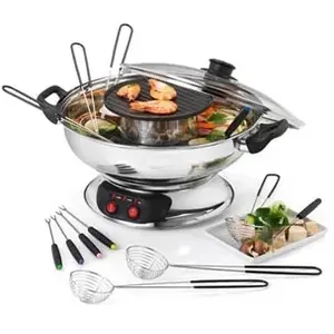KitchenChef Kitchen chef - service à fondue 1950w 6 fourchettes - kcpfondasia TU pas cher