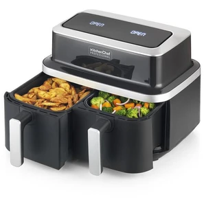 Comparateur de prix : Friteuse sans huile double 2600w noir - KCPFR84-AIRDUO - KITCHEN CHEF