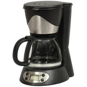 Comparateur de prix : Cafetière KITCHEN CHEF KSMD230T - 6 tasses - Inox/Noir - Programmable