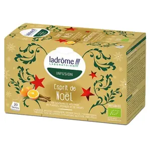 LADROME Ladrôme Infusion Esprit de Noël Bio 20 sachets pas cher