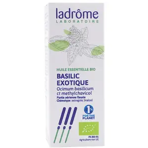 Comparateur de prix : Ladrôme Huile Essentielle Basilic Exotique Bio 10ml
