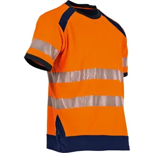 Comparateur de prix : LMA Workwear T-shirt de travail mc maille hv lampion - marine/orange fluo 3XL