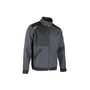 Veste bicolor cyclope zippée gris/noir t xl - lma - 2431 pas cher