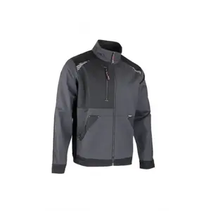 Veste bicolor Cyclope zippée gris/noir T S LMA 2431 pas cher