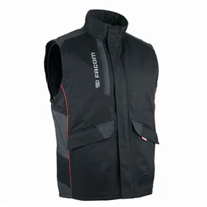Gilet bodywarmer matelassé Facom Track Noir/Rouge - FXWW5000E pas cher