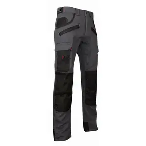 LMA 1261 Argile Pantalon avec Poches Genouillères, Gris Nuit/Noir (40) pas cher