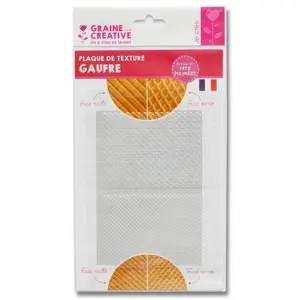 Comparateur de prix : Graines Creatives Plaque de texture - DTM - Gaufre - 13 x 20 cm - Plastique souple - Pour adultes et mixtes