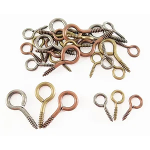 DTM Mini Crochets à vis - Argent / Doré Vieilli / Bronze pas cher