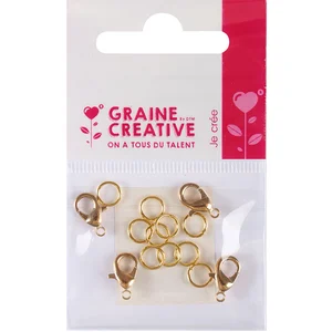 Comparateur de prix : Graine Creative Fermoirs mousquetons dorés 4 pcs
