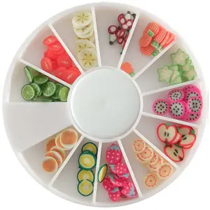 Embellissement - DTM - Tranches de canes MINI MINI - Fruits exotiques - 12 modèles - Ø 5 mmVendu parscrapmalin