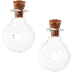 Comparateur de prix : DTM Flacons / fiole rond + bouchon liège 2 pièces - graine créative