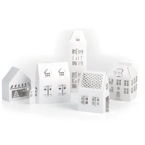 Comparateur de prix : GRAINE CREATIVE ON A TOUS DU TALENT Décor 3D à fabriquer - Maisons en carton souple - 5 pcs