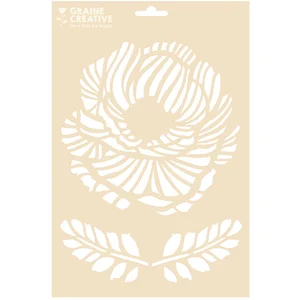 Graine Creative Pochoir Floral A4
