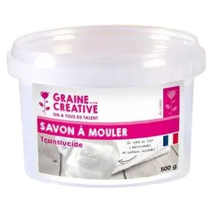DTM Graine Créative - Bloc savon à mouler 500 g - transparent pas cher