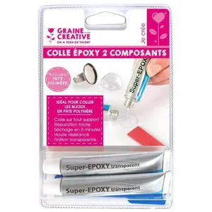 Graines Creatives Colle epoxy 2 composants pour pâte polymère pas cher